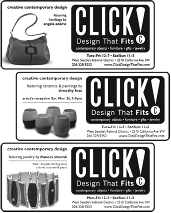 Print Ads for Click! Design That Fits Print Ads for Click! Design That Fits
