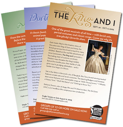 5th Avenue Theatre Group Sales Sheets 5th Avenue Theatre Group Sales Sheets