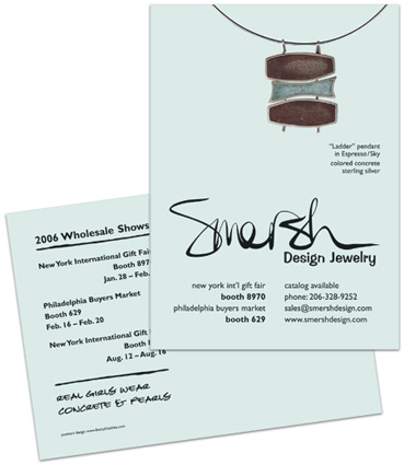 Smersh Design Jewelry Gift Show Postcard Smersh Design Jewelry Gift Show Postcard