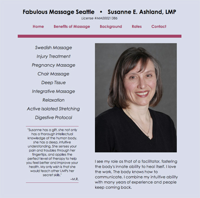 Fabulous Massage website Fabulous Massage website